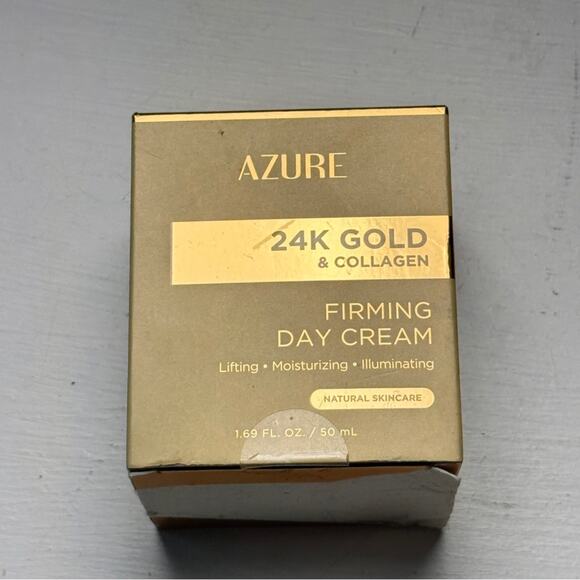Azure 24K Gold  & Collagen Firming Day Cream Skincare New in Box - Picture 1 of 6